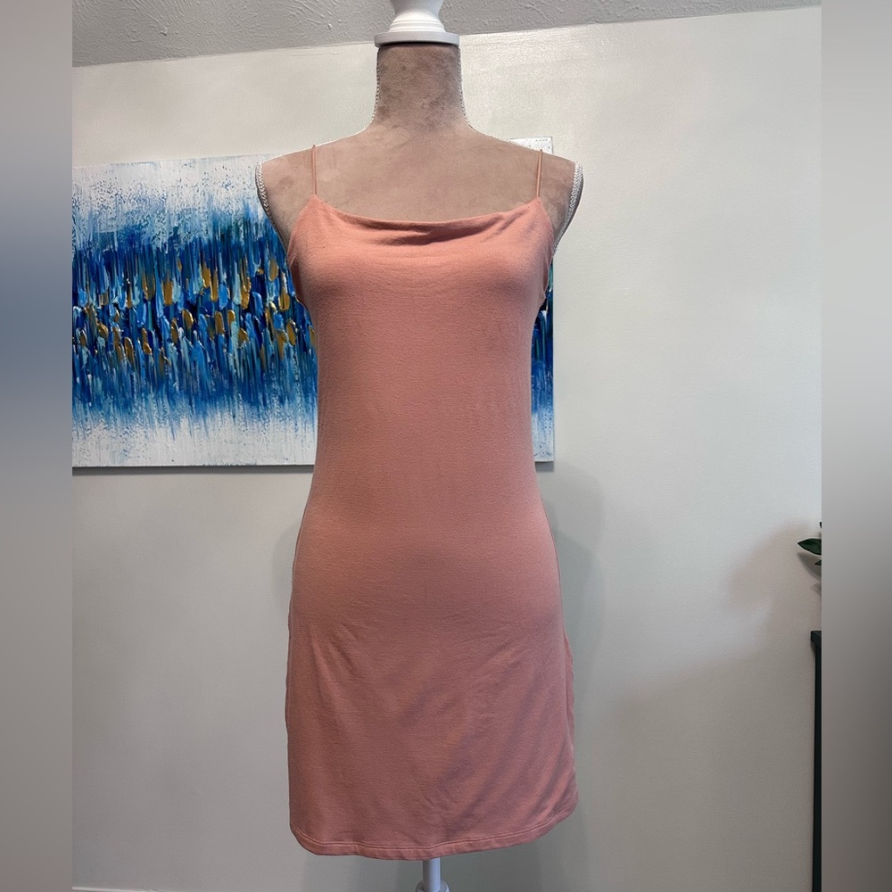 Wilfred Free Aritzia Slip dress, bodycon Dusty Pink Large